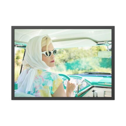 Vintage 1950s Pretty Woman Framed Poster
