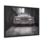 Car Vintage Parking Narrow Framed Poster - Image 2