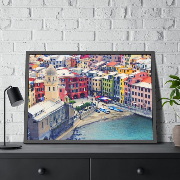 93854-27.jpg Italy Liguria Cinque Terre Framed Poster