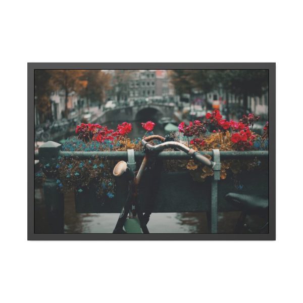 93854-284.jpg Vintage Bike Flowers Framed Poster