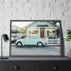 93854-291.jpg Vintage Car and House Framed Poster