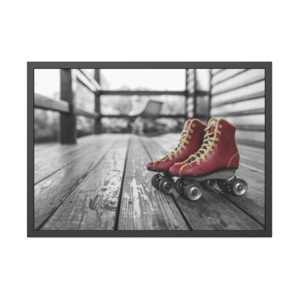 Vintage Rollerblades Framed Poster