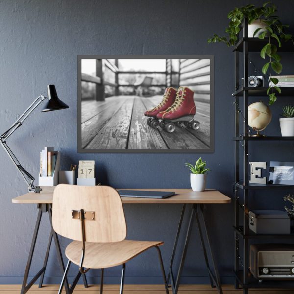 93854-302.jpg Vintage Rollerblades Framed Poster