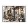 93854-312.jpg Mediterranean Street Scene Framed Poster