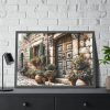 93854-315.jpg Mediterranean Street Scene Framed Poster