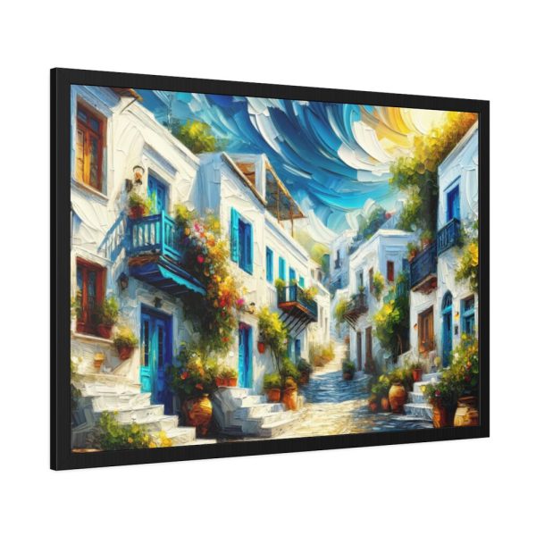 93854-321.jpg Greek Street Mood Framed Poster