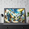 93854-323.jpg Greek Street Mood Framed Poster