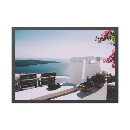 Sea Vacation Greece Framed Poster