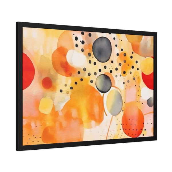 93854-33.jpg Orange Yellow Abstract Artwork Framed Poster