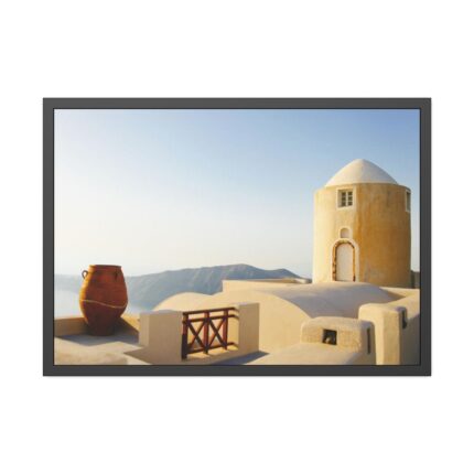 Beautiful Architecture in Greece Framed Poster