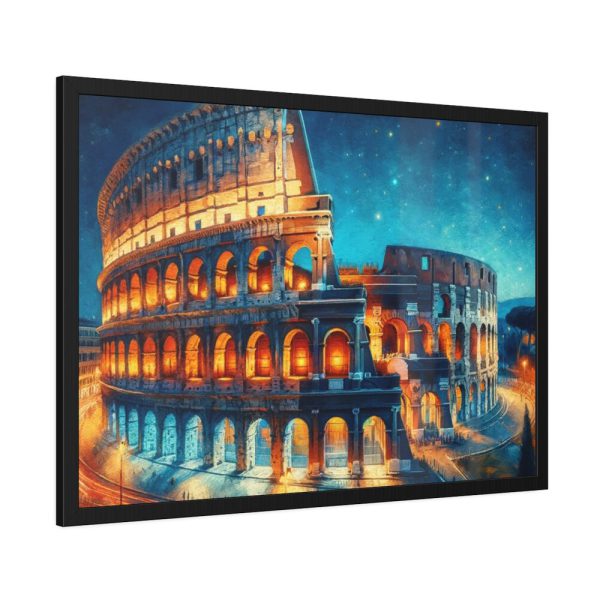 93854-381.jpg Colosseum in Rome During Twilight Framed Poster