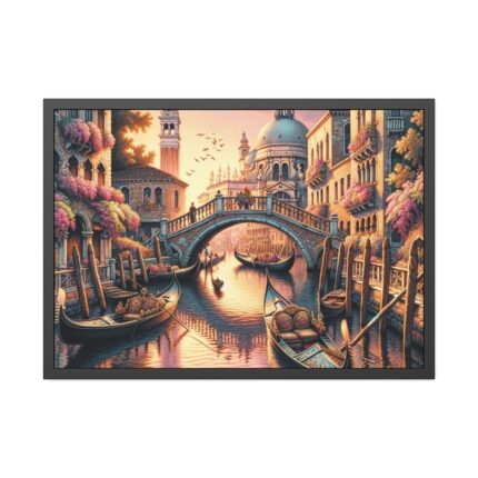Romantic Scene in Italy Framed Poster