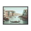 93854-388.jpg Tourists in a Gondola in Venice, Italy Framed Poster