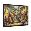 93854-405.jpg Flowerish Street in Italy Framed Poster
