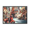 93854-412.jpg Red Vespa in Italy I Framed Poster