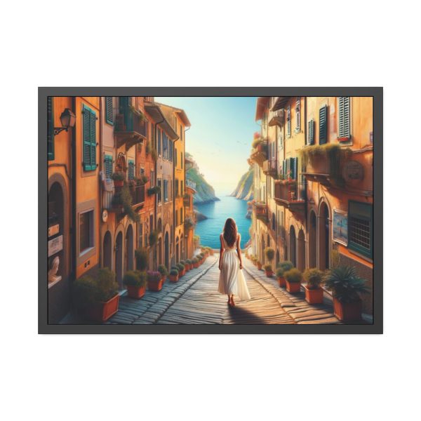 93854-424.jpg Girl in Italy Framed Poster
