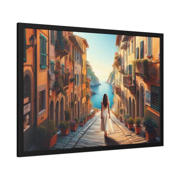 93854-425.jpg Girl in Italy Framed Poster