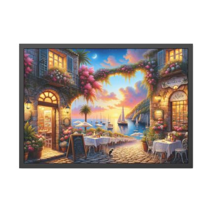 Simpatico Tavern in Italy Framed Poster
