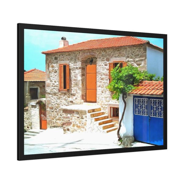 93854-441.jpg Greece Lesbos Mytilene Stone Framed Poster