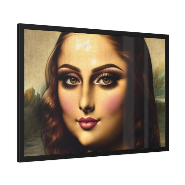 93854-457.jpg Mona Lisa With Modern Twist Framed Poster