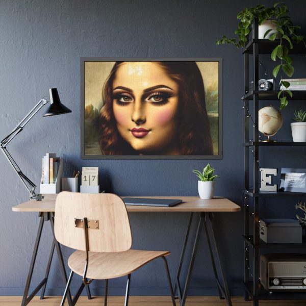93854-458.jpg Mona Lisa With Modern Twist Framed Poster