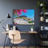 Lindos And Flowers Framed Poster
