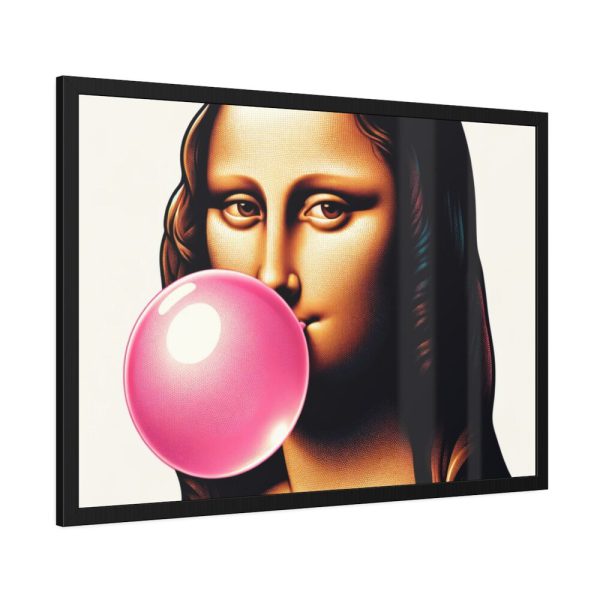 93854-473.jpg Mona Lisa With Bubblegum Framed Poster