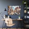 93854-494.jpg Greek Street With Flowers Framed Poster