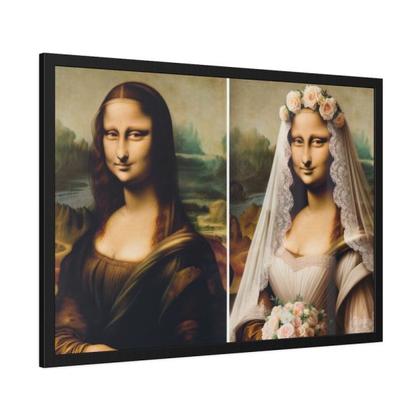 93854-509.jpg Mona Lisa Reimagined as a Bride Framed Poster