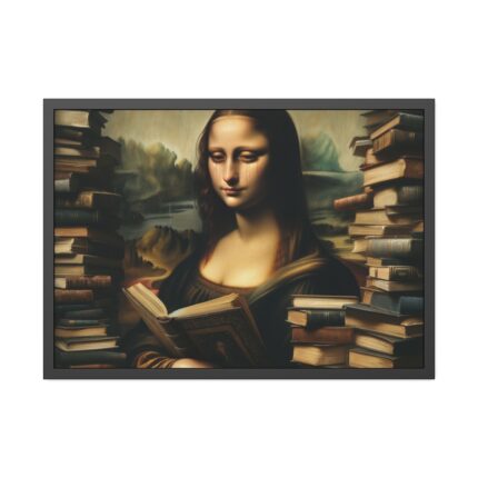Mona Lisa's Expression of Sadness Framed Poster
