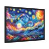 93854-541.jpg Dynamic and Vibrant Starry Sky Framed Poster