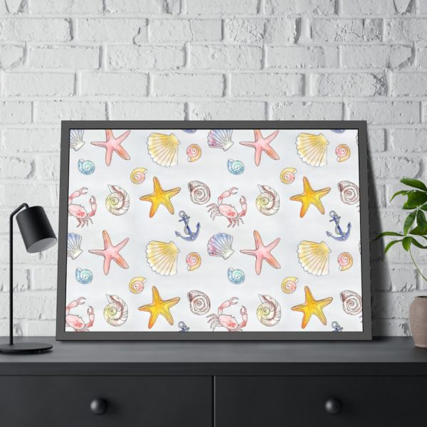 93854-59.jpg Sea, Beach, Sand Framed Poster