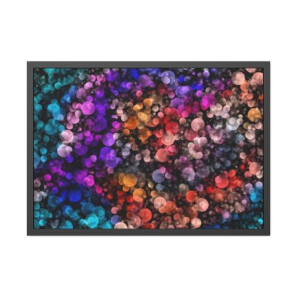 Bokeh Background Lights Texture Framed Poster