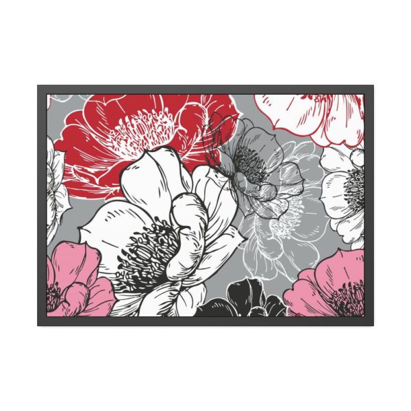 93854-88.jpg Large Poppy Flower Heads Framed Poster