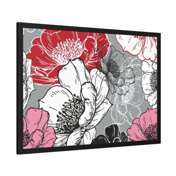 93854-89.jpg Large Poppy Flower Heads Framed Poster