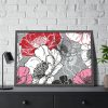 93854-91.jpg Large Poppy Flower Heads Framed Poster
