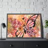 93855-107.jpg Tropical Flower Butterfly Art Framed Poster