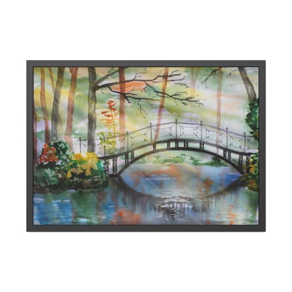 93855-116.jpg Bridge Over River Framed Poster
