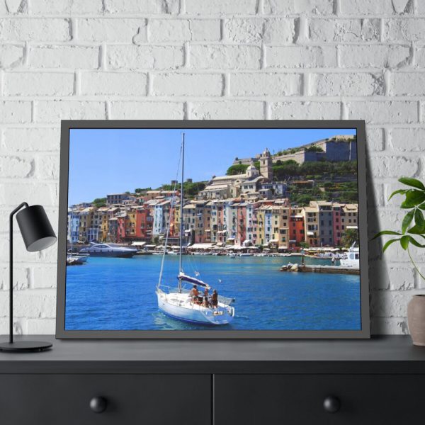 Cinque Terre From the Coast Framed Poster