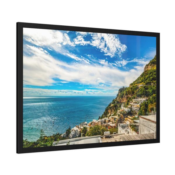 Positano Italy Sea Mediterranean Framed Poster