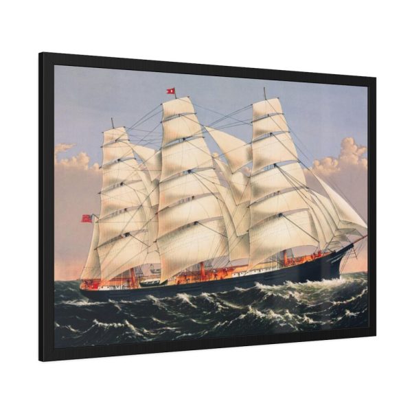 93855-145.jpg Clipper Ship Three Brothers Framed Poster