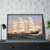93855-147.jpg Clipper Ship Three Brothers Framed Poster