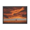 Orange Scenery With Beautiful Tree Framed Poster