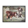 93855-180.jpg Dogs Puppies Vintage Old Framed Poster