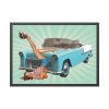 93855-196.jpg Retro Vintage Car Framed Poster