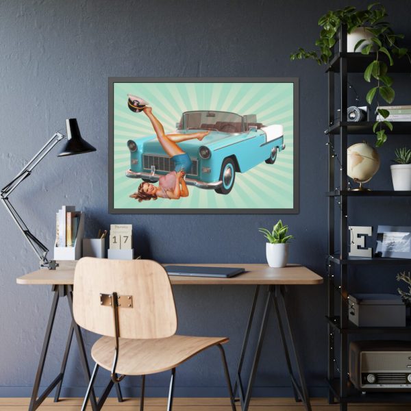 93855-198.jpg Retro Vintage Car Framed Poster