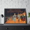 93855-219.jpg Vintage Cycling Couple Framed Poster
