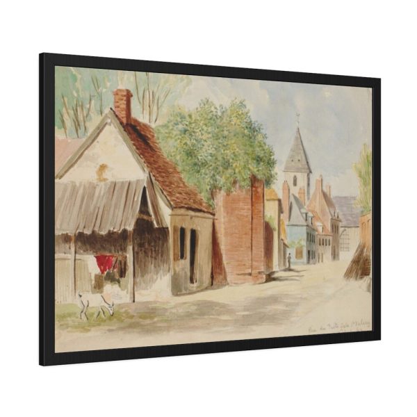 93855-245.jpg Rue du Puits Sale, St. Valery by Miner Kilbourne Kellogg Framed Poster