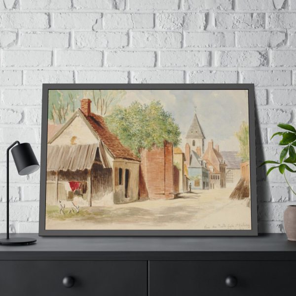 93855-247.jpg Rue du Puits Sale, St. Valery by Miner Kilbourne Kellogg Framed Poster