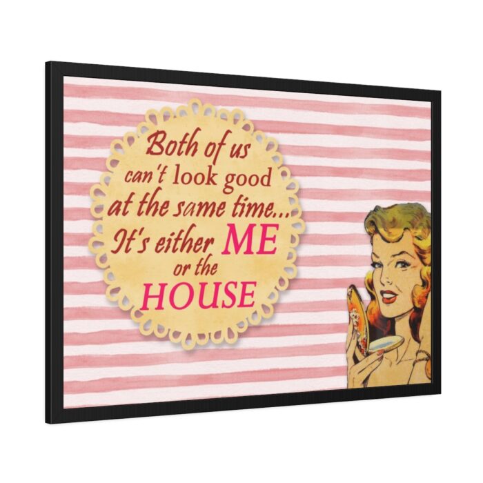 Glamorous Retro Woman With Humourous Sign Framed Poster - Image 6